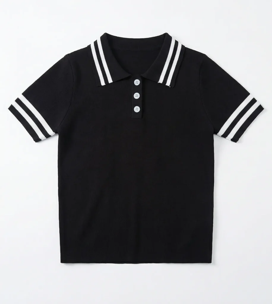 Camiseta de Lana Negra 1