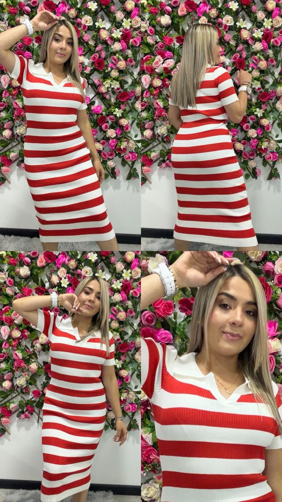 Vestido hilo rayas