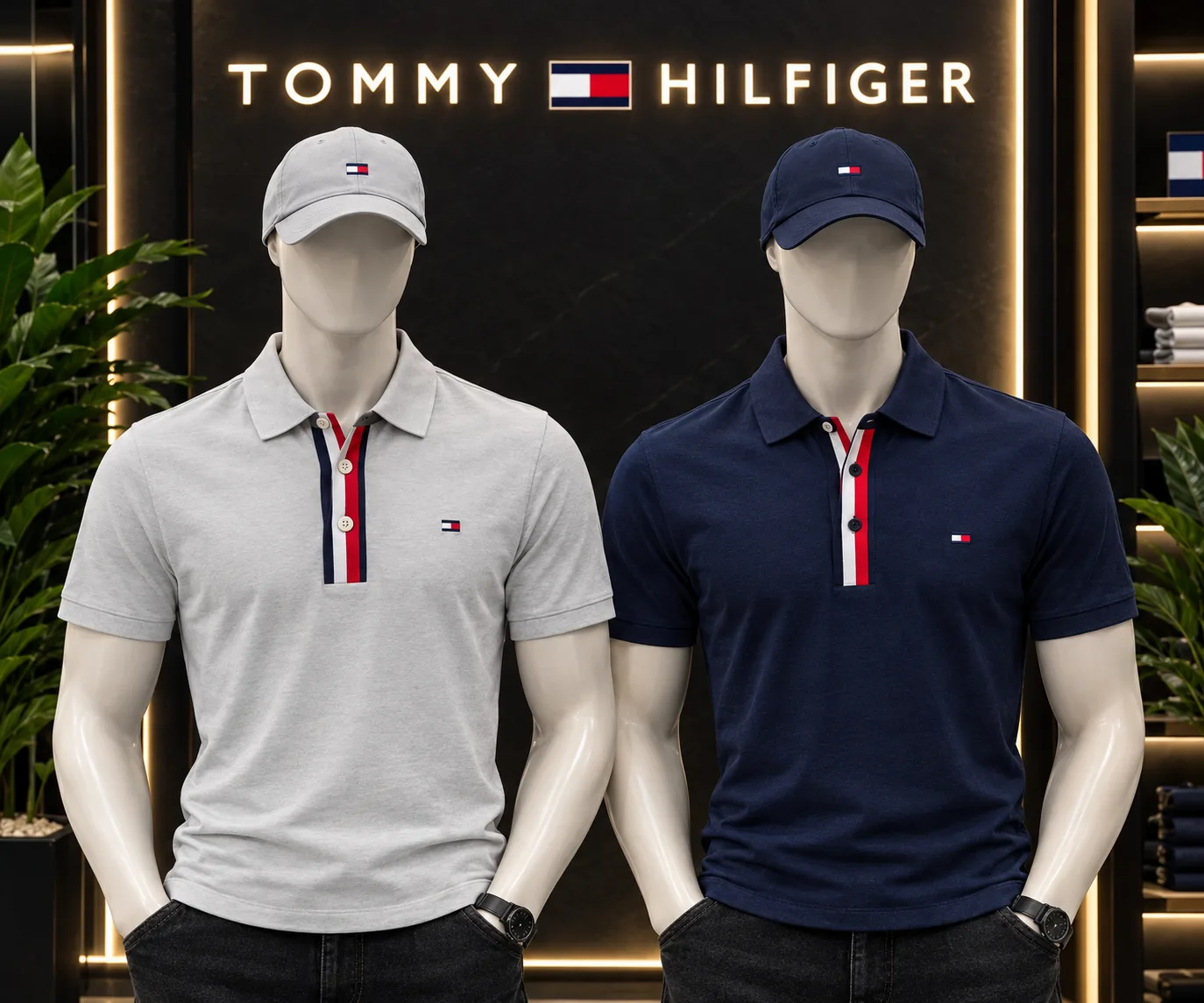 ref 1413 camiseta polo Tommy Hilfiger botones