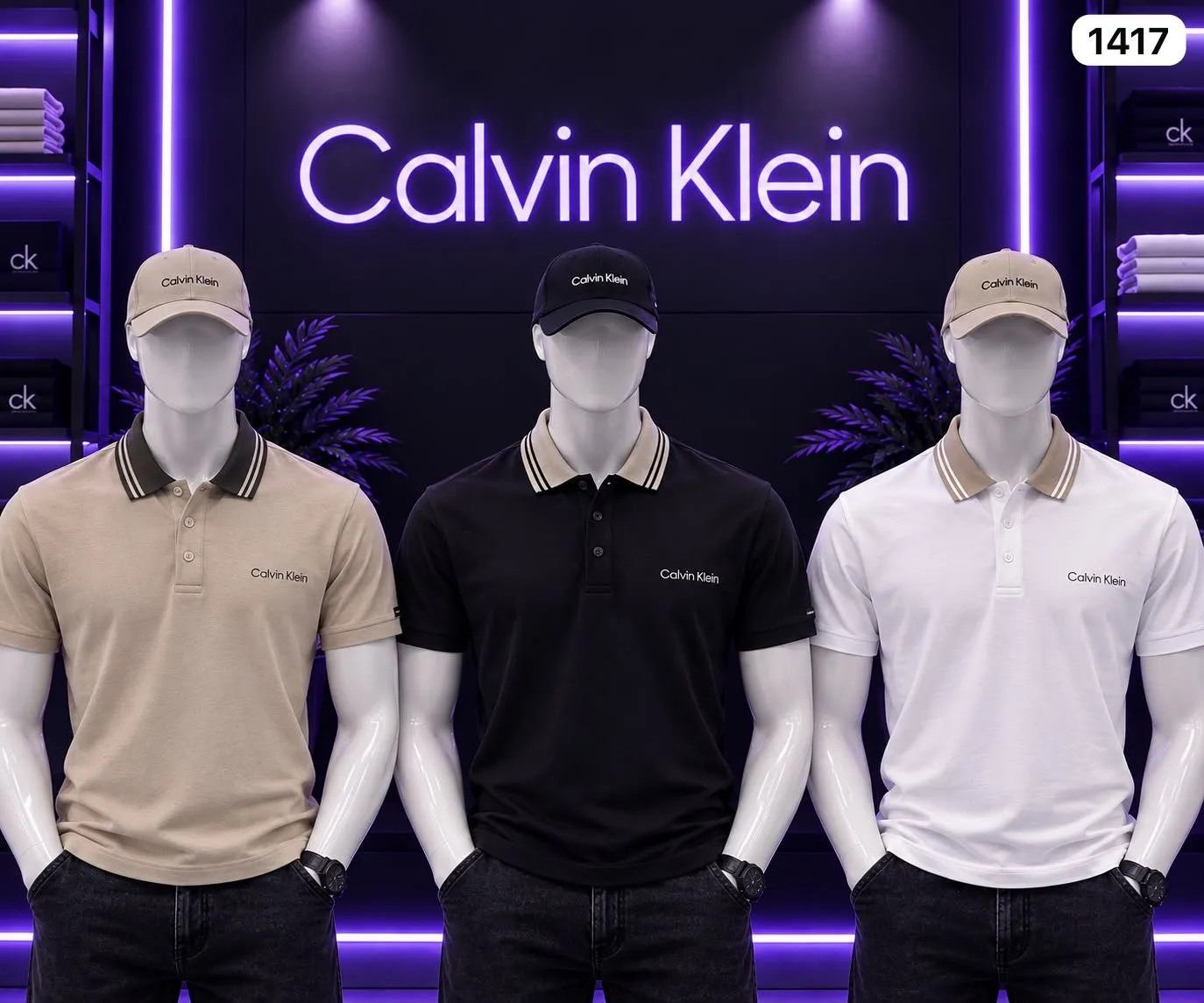 ref 1417 camiseta polo Calvin Klein