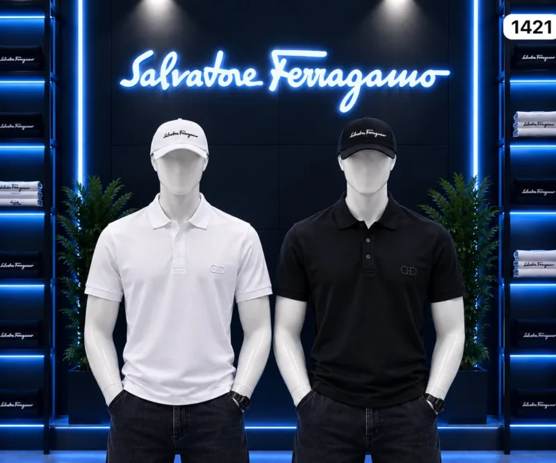 ref 1421 camiseta polo Salvatore Ferragamo
