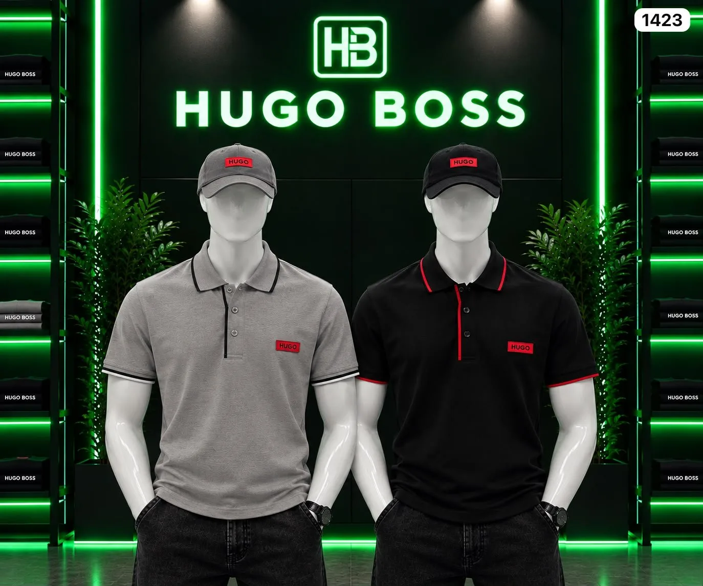 ref 1423 camiseta polo Hugo Boss etiqueta