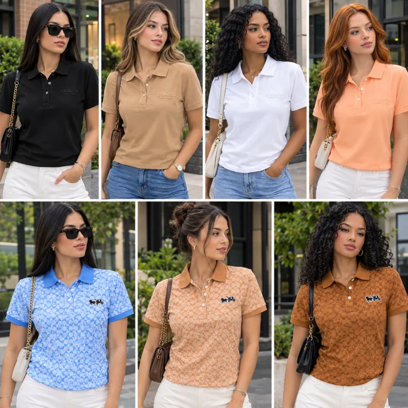 camiseta polo mujer Coach
