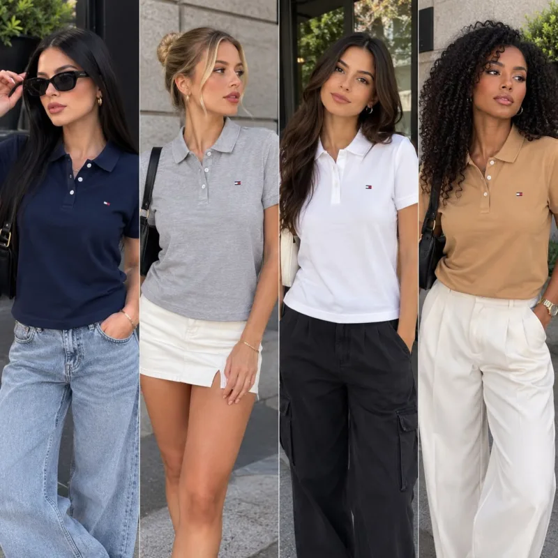 camiseta polo mujer Tommy