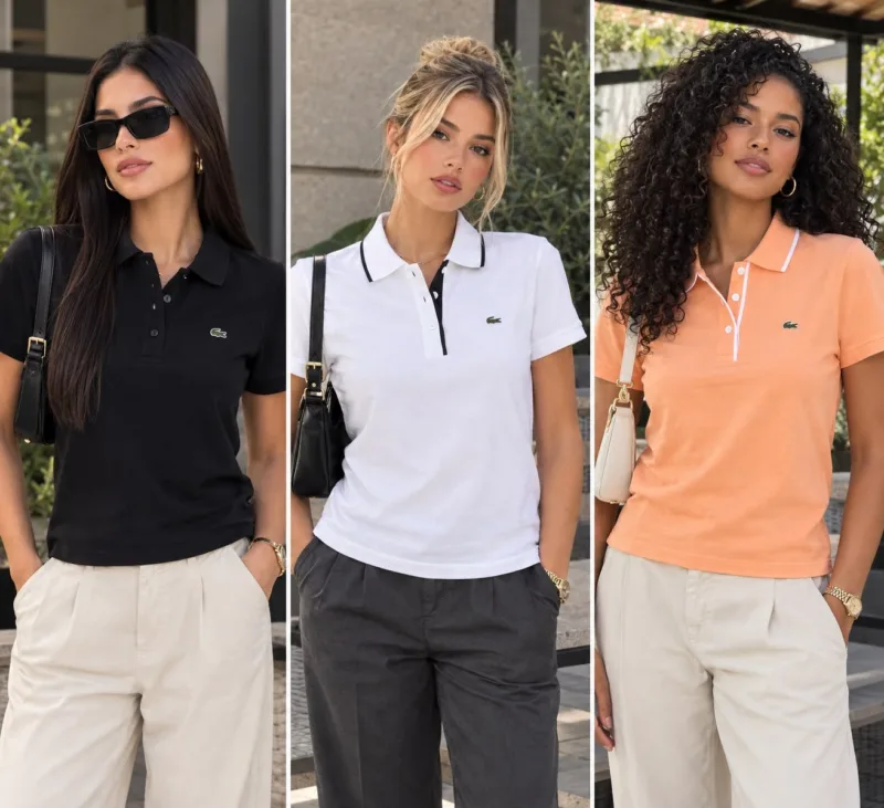 camiseta polo mujer Lacoste