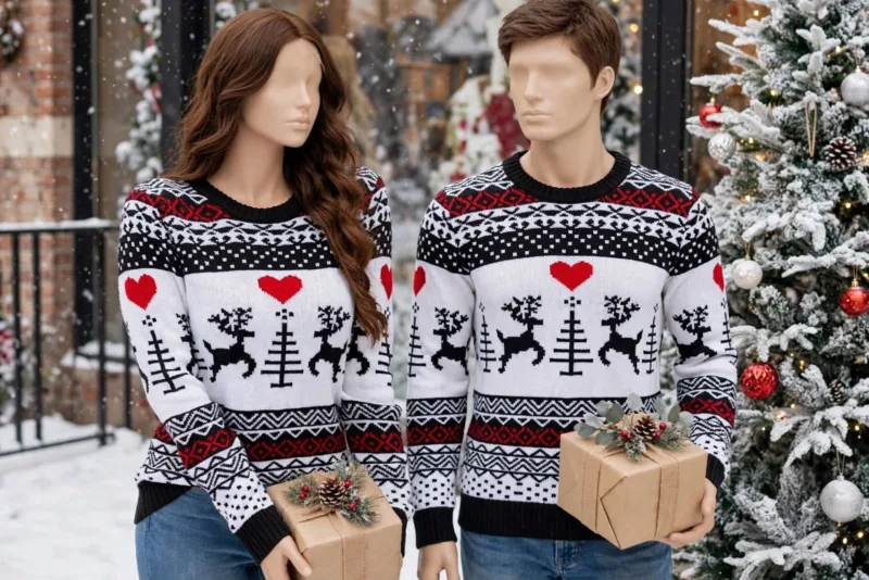 ref 470 buso navideño reno blanco corazón rojo