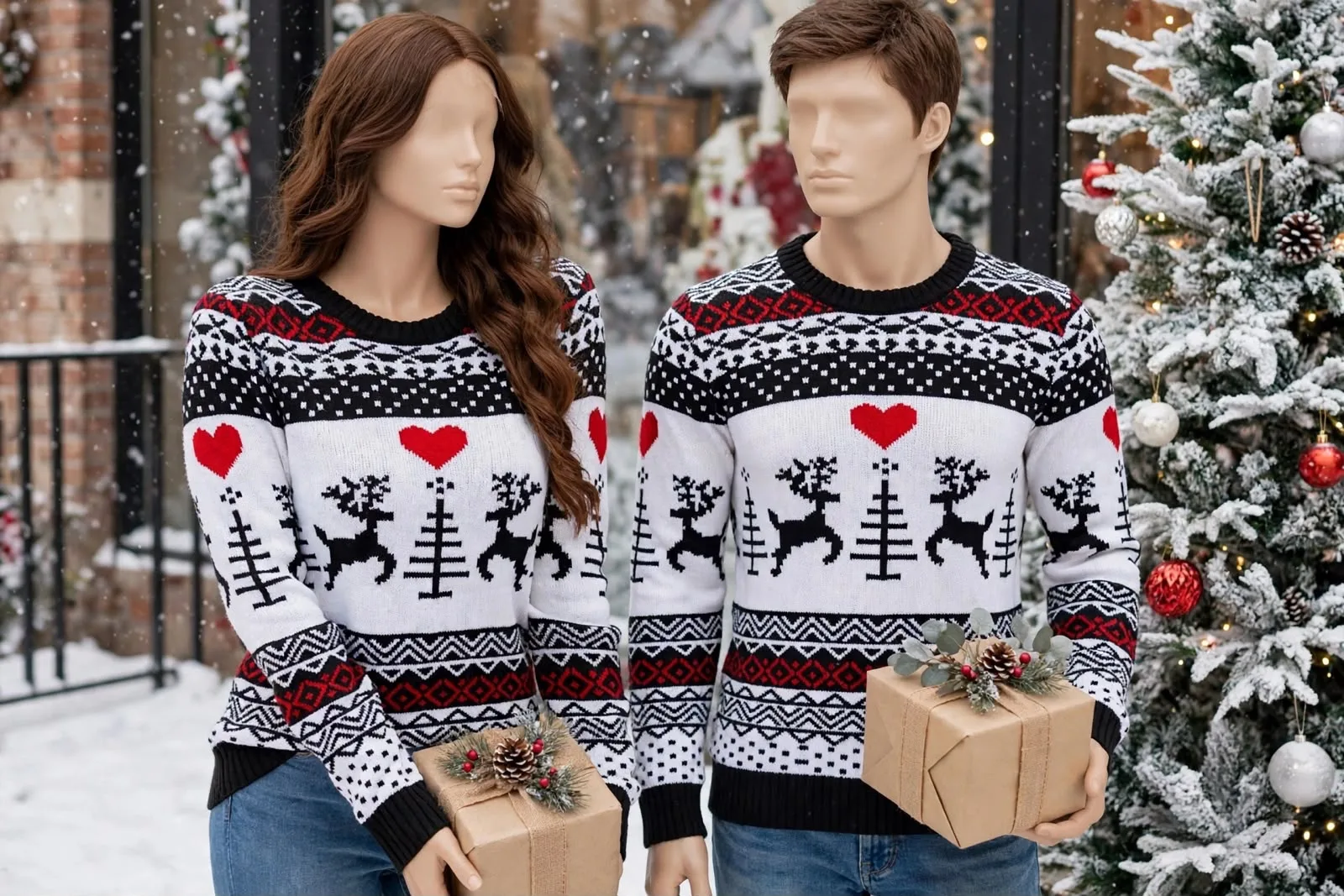 ref 470 buso navideño reno blanco corazón rojo