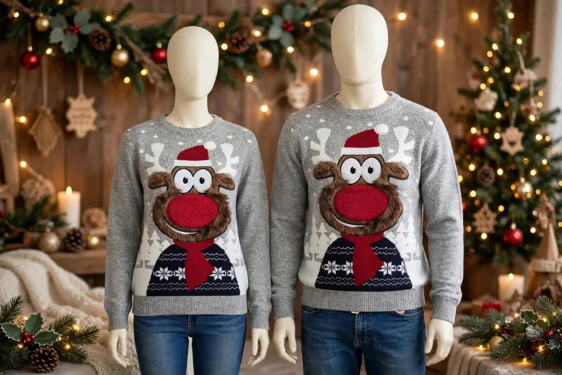 ref 459 buso navideño reno pelos gris