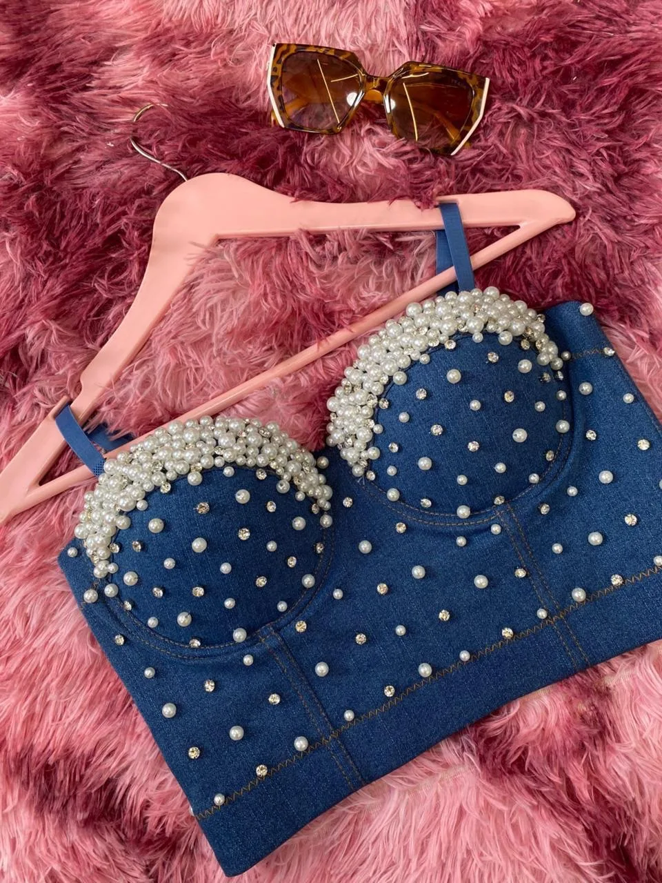 ref 286 corset con brillos jean